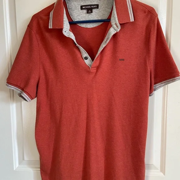 beautiful shirt for men famous brand medium size orange color - Picture 2 of 2